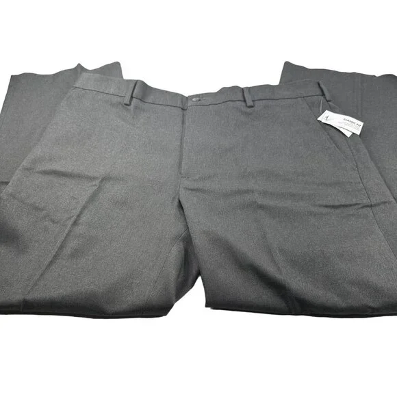 Van Heusen Men's Size 40x29 Pant Traveler Classic Fit Flat Front Gray New - Picture 3 of 16